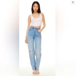 Denim Forum The Joni High Rise Loose Super high-waisted loose jeans Aritzia NWT